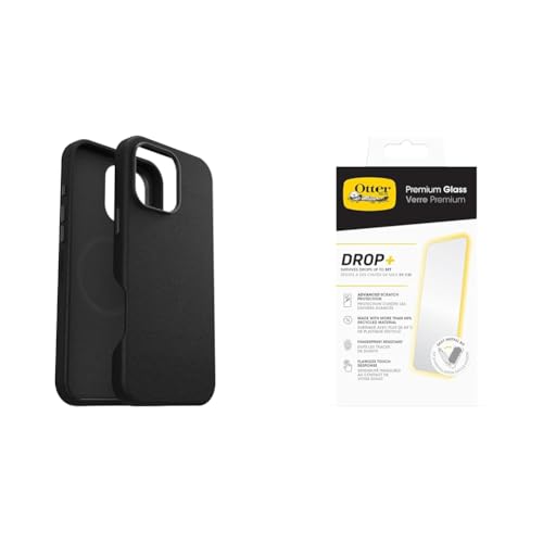 Coque iPhone 16 Pro Max antichoc et fine en cuir de cactus noir OtterBox