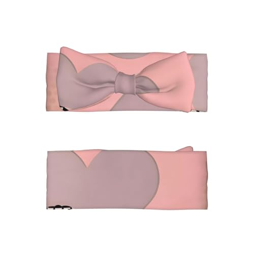 Abstract Love Chart Picture Baby Bow Headband Stretchy and Soft for Newborns, Infants, Toddlers, and Kids Girls2