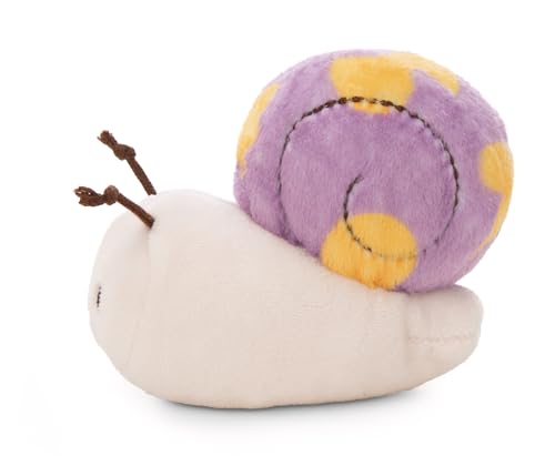 NICI Kuscheltier Schnecke 12cm mit Botschaft Have a Slow Day - lila - Stofftier aus weichem Plüsch, niedliches Plüschtier zum Kuscheln und Spielen, für Kinder & Erwachsene | 61639