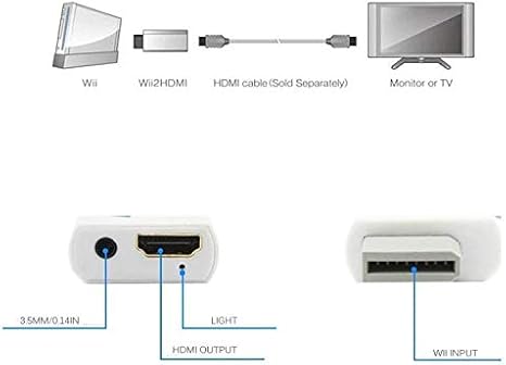 Nintendo Wii için HDMI Tv Kablo Çevirici Dönüştürücü Adaptör 4542