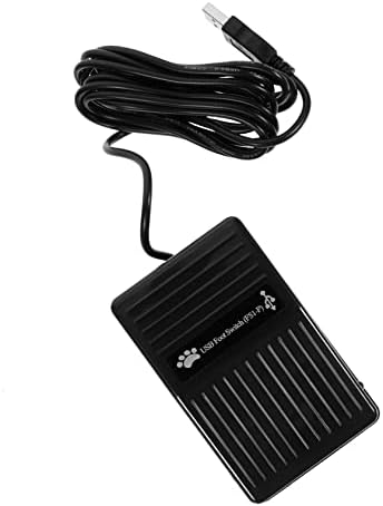 Mikinona Foot Switch Foot Pedal PC Keyboard Controller Keyboard Switch USB Footswitch USB Footswitch Controller Keyboard Switches Anti-skid Surface Pedal Switch Pedal Switch with Cord Black