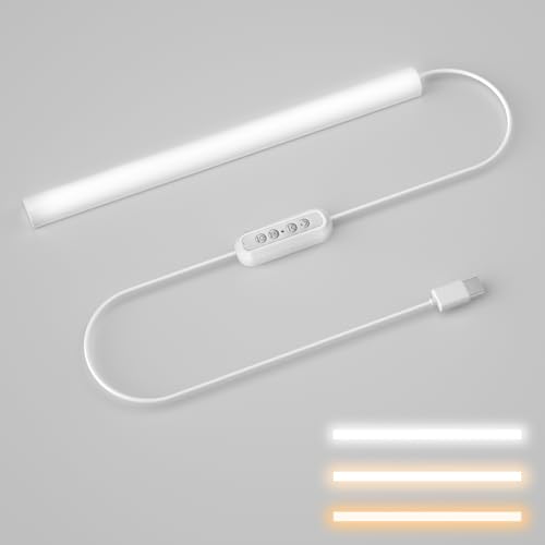 Hoteon Led Under Cabinet Light, USB Plug Batten Lighting with 3 C...