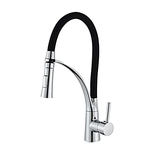 Robinet de cuisine extensible moderne pour en finir avec les éclaboussures