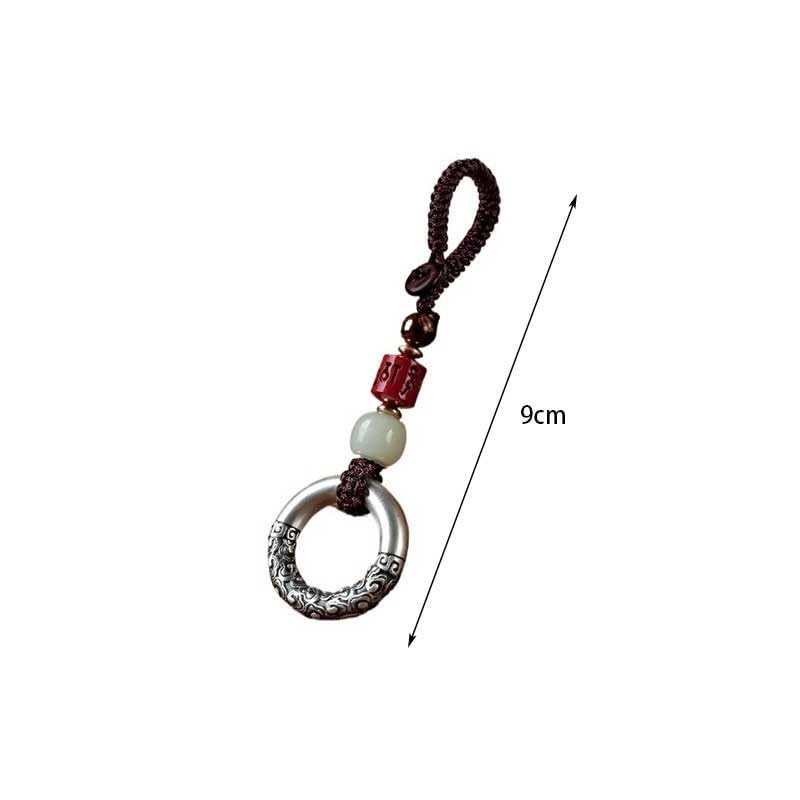 Portachiavi per Auto Portachiavi for auto Argento nuvola di buon auspicio Ciondolo for cellulare Uomini e donne Fibbia della pace Zaino retrò Appeso Gioielli Decorazione chiave