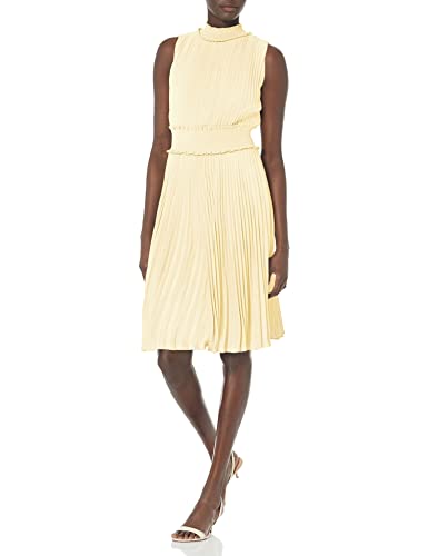Amazon.com: Nanette Nanette Lepore Women's Smocked High Neck Pleated Midi  Dress, Champagne, 2 : Clothing, Shoes & Jewelry