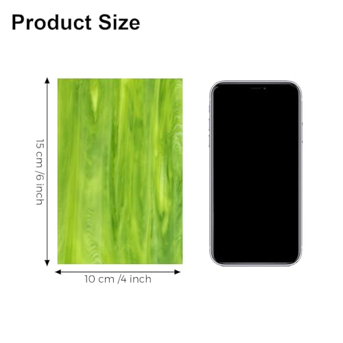 12 Pcs Stained Glass Sheets,4 x 6 Inch Stained Glass,Colored DIY Art Supplies for Cathedral,Variety Mosaic Tiles,Mosiac Making Projects for DIY Home Decoration