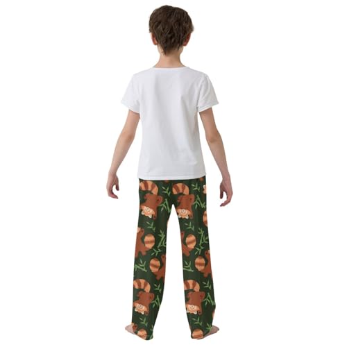 Red Pandas Graphics Boys Track Pants Toddler Casual Pants Sweatpants Kids Athletic Pants for 6-8 Years3