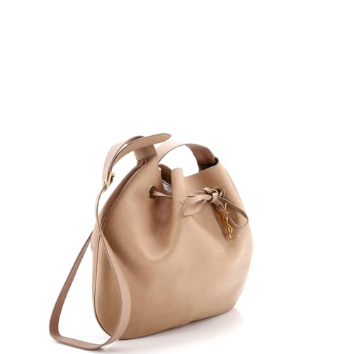 Saint Laurent, Pre-Loved Paris VII Hobo Leather Large, Neutral3