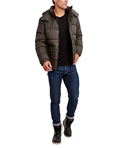 Image of HFX Men's Puffer Jacket With Hood, Water and Wind Resistant