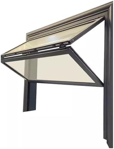 Concession Window Aluminum Alloy Food Truck Service with Horizontal Sliding Screen Windows,Aluminum Frame Concession Window, Flush Mount Concession Stand Serving Window Door, 5 Mm Tempered G