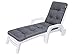 Auflagen für Deckchair, Liegenauflage, Gartenliege Auflage 201x55x8 cm Bequeme Polsterauflage für Sonnenliege, Liegestuhl, Kissen in Navyblau