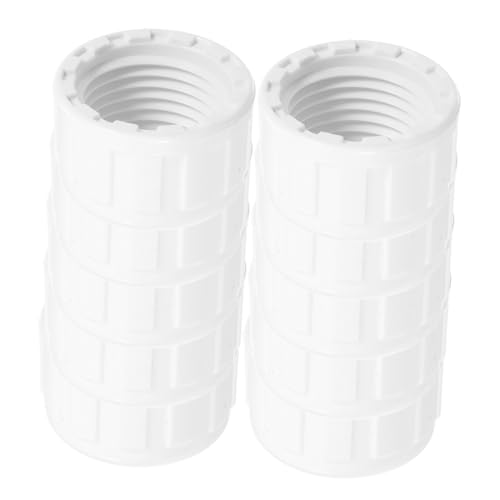 Sosoport 20 Pack PVC Pipe End Cap Plug Cap Plug for Pipe End Leakproof Sealed PVC Construction Easy Install for Sprinkler Systems