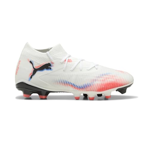Puma Women's Future 7 Match Firm, Artificial Ground Soccer Cleats, White-Black-Glowing Red AH25, 5.5 by PUMA - Used condition - US$44.69