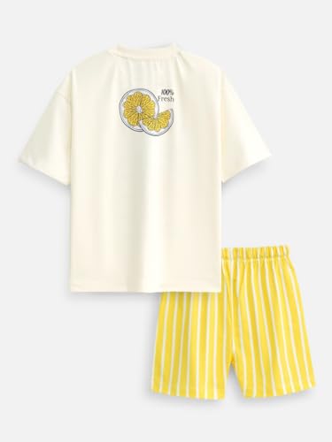 Image of Nap Chief Kids Cotton Printed Co ord Sets for Boys & Girls, T Shirt and Shorts for Casual Wear