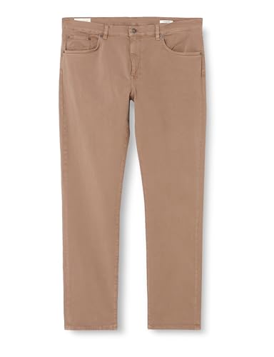 Gant Para Hombre. 1000263 PantalóN Regular Fit Desert MarróN (34/32), Casual, AlgodóN-image