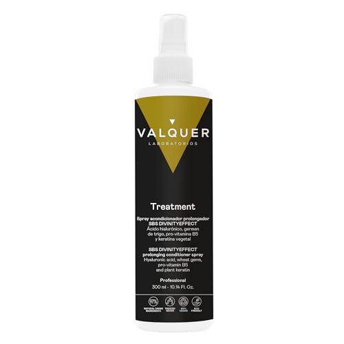 VALQUER Acondicionador Prolongador SBS Sin Aclarado en Spray | Hidrata, Repara y Protege el Cabello Dañado | Con Ácido Hialurónico y Queratina Vegetal | 300 ml