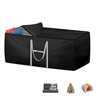 SIMPHAUS Aufbewahrungstasche Gartenauflagen Schutzhülle Polsterauflagen mit Reißverschluss,Auflagentasche Wasserdicht 420D Oxford Aufbewahrung für Sitzauflagen,Europaletten Polster 150x60x80cm