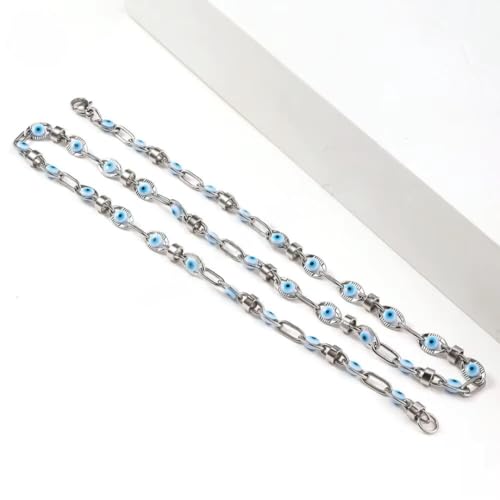 Image of THE MEN THING Chain for Men, Luxury Pure Titanium Steel Chain | Silver Stainless Steel Chain | Necklace Jewellery for Men & Boys