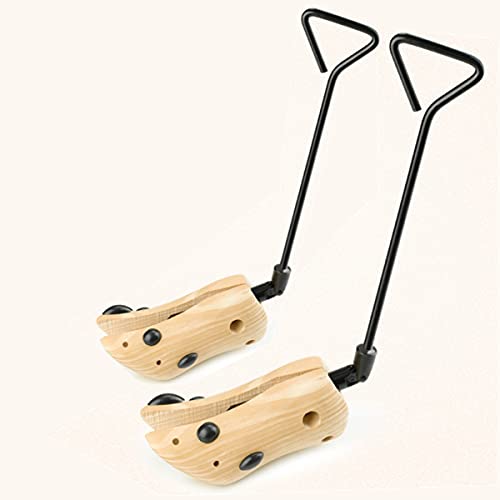 TMIL 2 Civières De Chaussures Réglables, Arbres À Chaussures en Bois Massif Durables, S'étire en Longueur Et en Largeur, Élargisseur De Chaussures pour Femmes Et Hommes,L Cover
