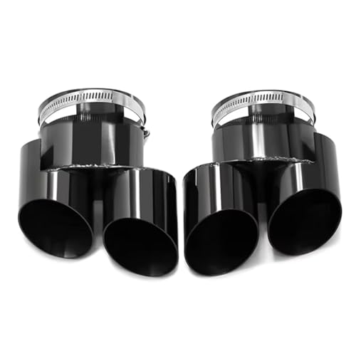 Tubo escape de acero inoxidable negro con boquilla de silenciador cuádruple para G05 X5 G06 X6