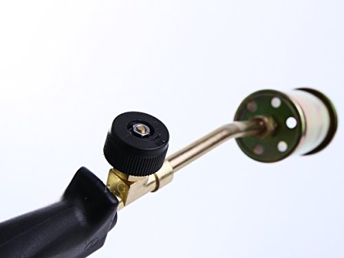 3tlg. Gasbrenner Abflammgerät Brenner Löten Gaslötgerät Dachbrenner + Adapter