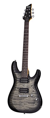 Schecter C-6 Plus Chitarra elettrica, Charcoal Burst, (SCH-GTR-446)