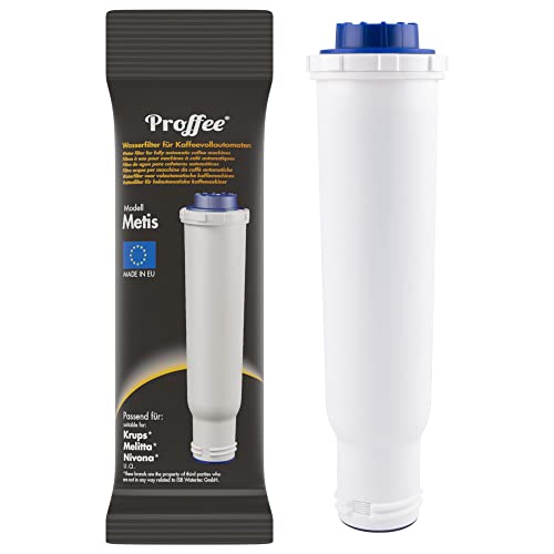 Proffee Metis | 1x Filtre à eau douce compatible avec Krups F088 Aqua Filter, Melitta Pro Aqua, Nivona NIRF-700 cartouche filtrante anti-calcaire pour machine...