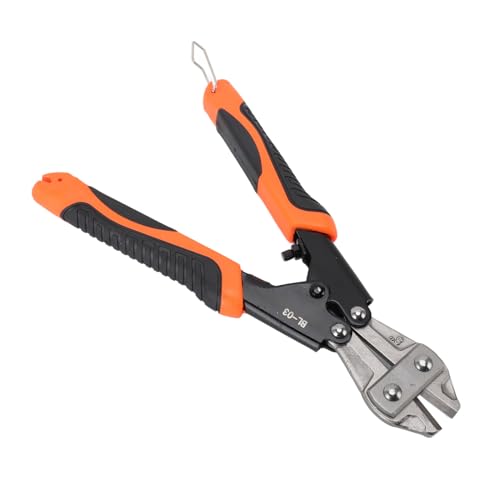 8 inch Mini Bolt Cutter, Spring Loaded Wire Cutter with Anti Slip Handle for Cutting Various Applications