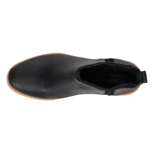 TOMS Womens Hailey Round Toe Pull On Casual Boots Ankle Low Heel 1-2" - Black4