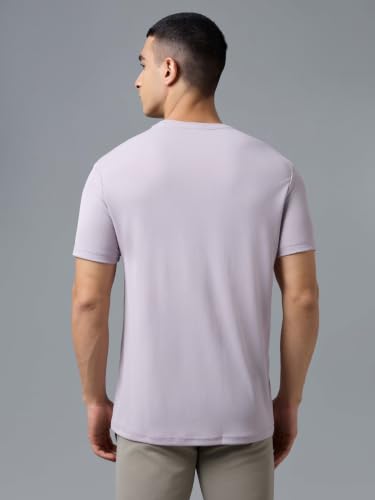 Image of TECHNOSPORT Men's Slim Fit Polyester Activewear Sports T-Shirt with Moisture-Wicking Comfort for Workout, Running & Gym