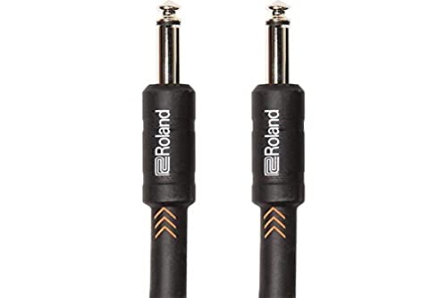 Image of ROLAND Black Series 25Ft /7.5M Instrument Cable, Straight 1/4" Jack - Ric-B25