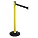 Visiontron - 301YA-BK - Barrier Post w/Belt, 10ft L, Blk Belt