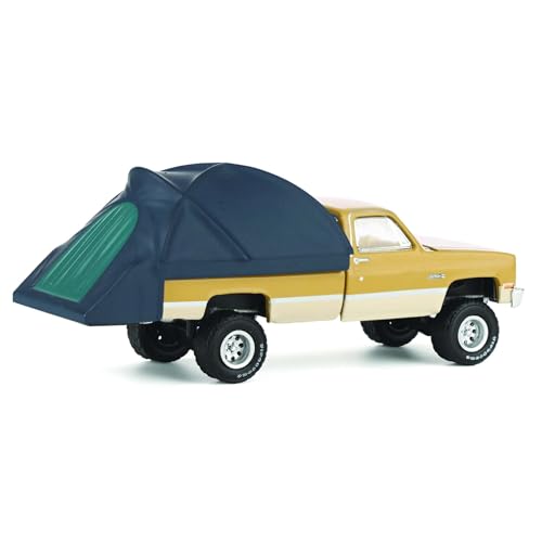 Greenlight 1/64 1986 GMC Sierra Lifted Desert Sand & Doeskin Tan miniatura 3