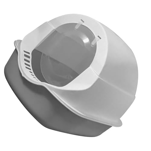 Caixa de Areia para Gatos, Totalmente Fechada, Extra Grande, Anti-respingos, PP, Caixa de Areia para