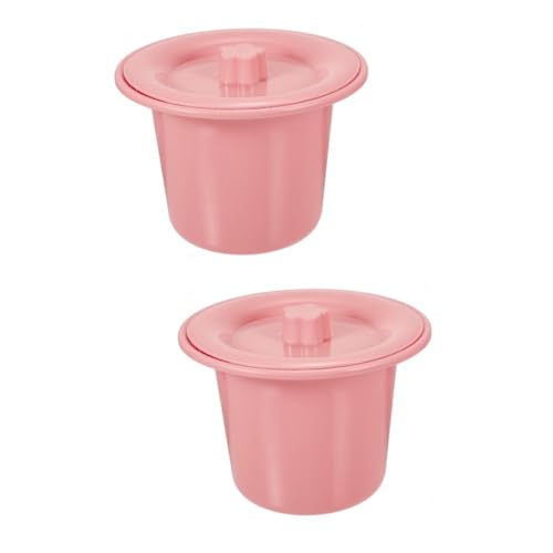 2 つの唾缶の反オーバーフローの洗面所の訓練者の手持ち型の唾缶の尿器の洗面所の無駄 (示されているようにx2個,23x23cmx2pcs)