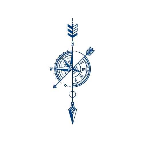 Tatuaggi Temporanei 5 Pc Tatuaggi Temporanei Adesivo Tatuaggio Temporaneo Semipermanente Per Uomini Ragazzi Lunga Durata 1-2 Settimane Adesivi Tatuaggio Freccia Corpo Impermeabile