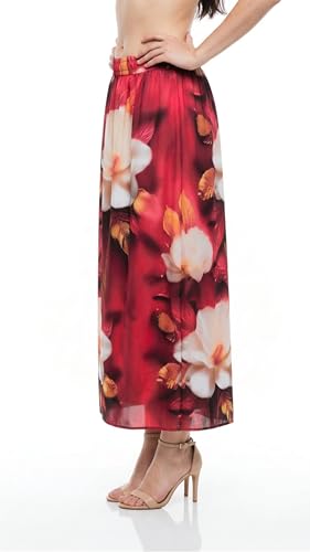 Image of VAGISHA Women's 4-Metre Flared Long Skirt | Skirts for Women Long Length | Long Skirts for Girls | Ethnic & Boho Printed Wear with Elastic Waist | Perfect for Party, Festive & Casual Look