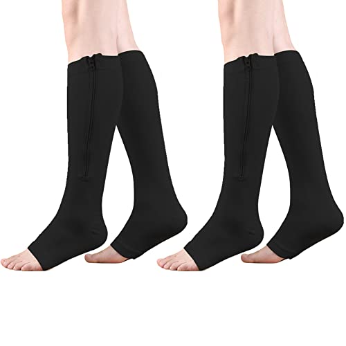 Comodi: Calzini a compressione in nylon e spandex. Le nostre calze a compressione sono molto resistenti e traspiranti. Allo stesso tempo, forniscono un buon sostegno, comfort e sollievo senza compromettere la mobilità