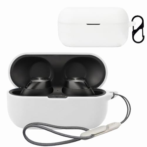 For EAH-AZ60M2 ケース カバー【BAOLINTX】ワイヤレス イヤーホン 用 ケース シリコン収納ケース 便利 旅行 軽量 保護カバー キズ防止 防塵 防震 軽量小型 保護ケース 紛失防止 收納 ケース EAH-AZ60M2 用 (ホワイト)