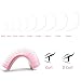 VEYES INC Colored Lash Extensions 03 05 07 15 C/D Curl 8-16mm Mixed Length Tray, Premium Individual Silk Eyelashes, Professional Supplies for Lash Techs (Pink 0.07 C 8-16mm)