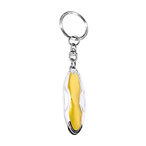 Image of Static Dissipative Keychain - [ Static-Free ] Electrostatic Discharge Resin Conductive Antistatic Key Ring, Yellow
