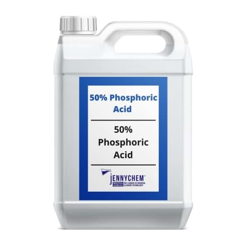 Jennychem Industrial Chemicals 50% Phosphoric Acid Descaler Rust Remover - Safe On Metal Surfaces - 5L Cover