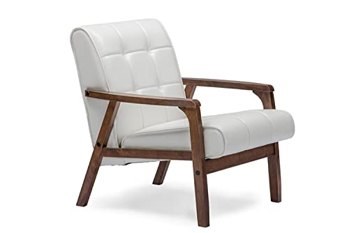 Baxton Studio Mid-Century Masterpieces Club Chair, White (Togo CC-109-545) #1