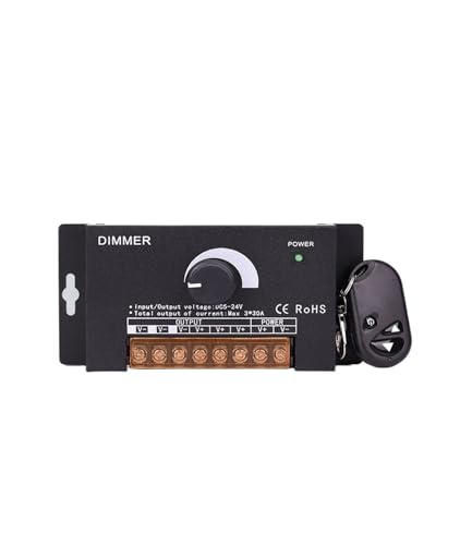 Contrôleur de Gradation LED 1000W 5V 12V 24V Variateur Manuel pour Bande Lumineuse et Boîte à Lumière
