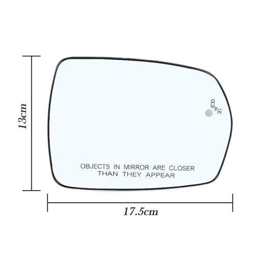 Rétroviseur extérieur Ford Edge 2017 miroir de remplacement thermique gauche