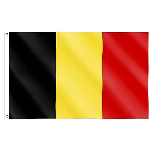 5ft x 3ft Belgium National Flag Sporting Events Pub BBQ Decorations For Rugby Football Sports World Cup 2023 Banner Fan Support Table Cover