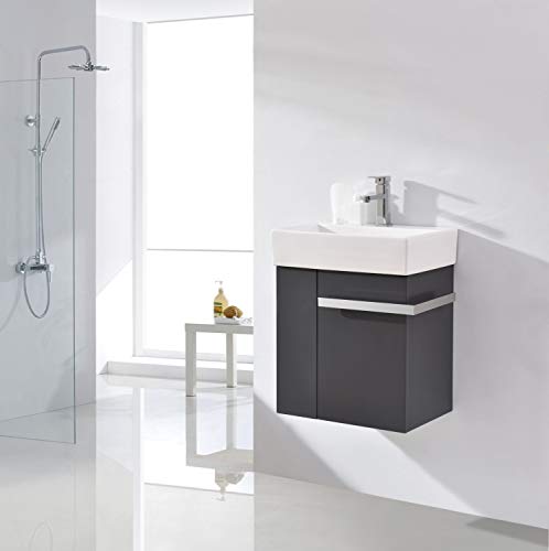 BERNSTEIN Waschbecken mit Unterschrank Kleines Badmöbel-Set Compact 500 in…