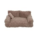 Generisch 2026 Stützendes Schlafsofa für Hunde Katzen, orthopädischer Komfort mit abnehmbarem, waschbarem Bezug für ruhigen Schlaf (F, 55X40X23cm)