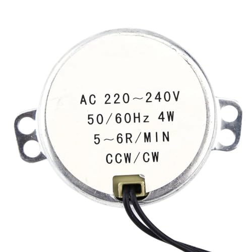 Motoréducteur synchrone AC 220V robuste et compact à vitesse stable 4W