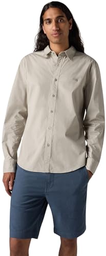 Levi's Herren Hemd Battery Housemark mit Logo, Slim Fit, Grau (Paloma Stretch Poplin), XS – Ansicht 4